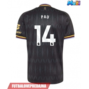 Lacne Muži Futbalové dres Aston Villa Pau Torres #14 2026-27 Krátky Rukáv - Preč